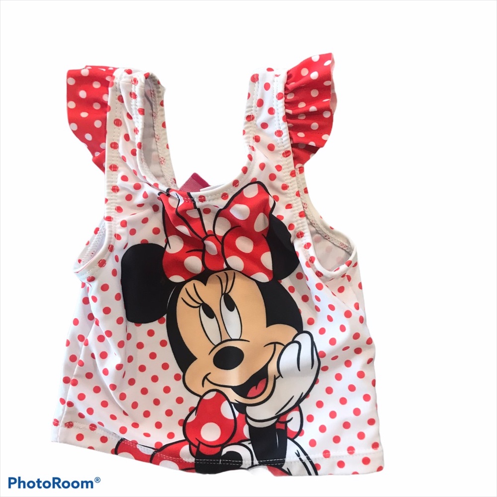 Disney Minnie Mouse Red/White Polka Dot Swim Tank